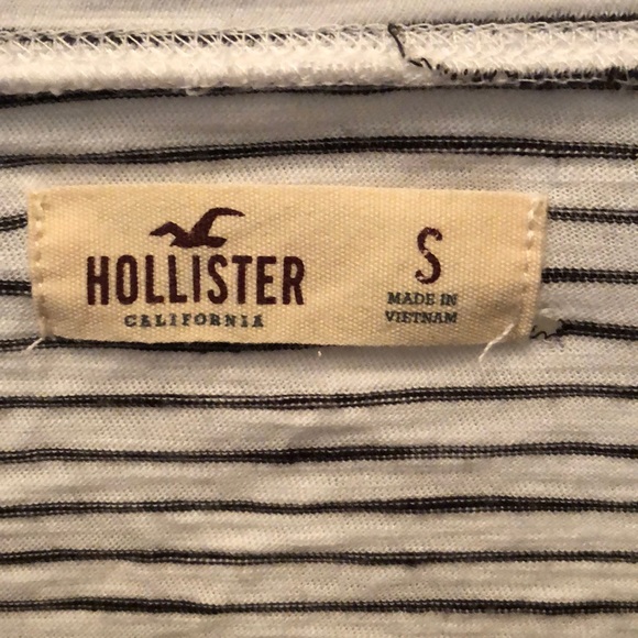 Hollister Striped Floral Embroidered Blouse - Picture 2 of 6